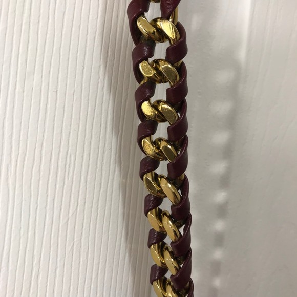 Elliott Lucca Burgundy Gwen Crossbody Pebble Leather Handbag  Super Soft - Picture 9 of 12